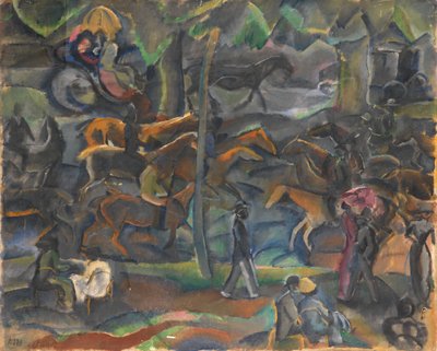Riders and Strollers in the Park by Georges Karpeles